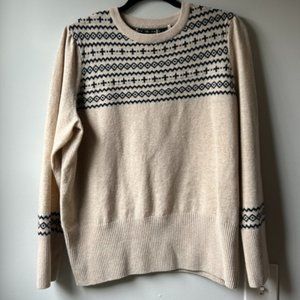 EUC Barbour Grasmoor Knit Sweater, Size 12, in Color Oatmeal